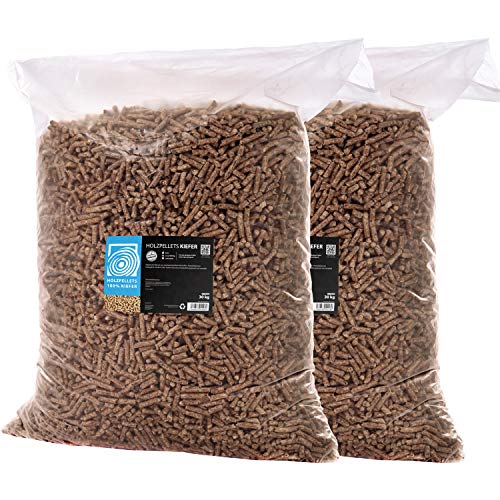 Holzpellets Heizpellets Nadelholz Wood Pellet Öko Energie Heizung Kessel Sackware 6mm 15kg x 2 Sack 30kg