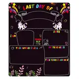 Erster Schulbehörde - doppelseitiges Schulbehörde, Personalisierte Schulbehörde | 10 "x 12" doppelseitiger erster und letzter Tag der Schulbehörde, wiederverwendbares Schulschild-Zeichen.