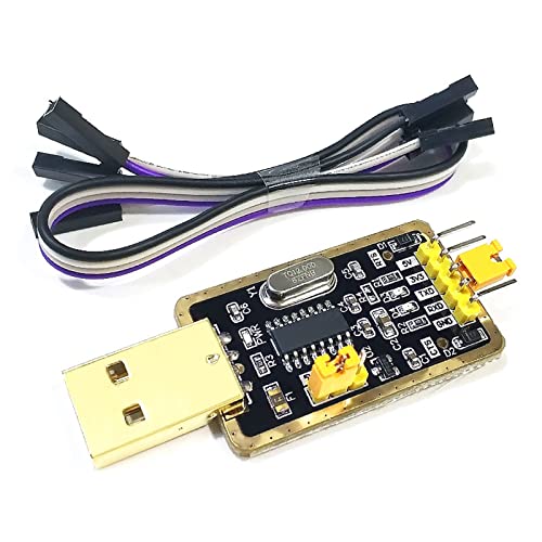 UART-TTL USB Adapter mit CH340G Konverter für 3.3V und 5V mit Jumperkabel kompatibel mit Arduino