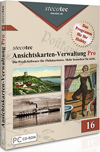 Ansichtskarten Sammeln Software - Stecotec Ansichtskarten-Verwaltung Pro - Programm f. Ihre Postkarten-Sammlung - Datenbank - Katalog - Verwaltungssoftware - Postkartenalbum