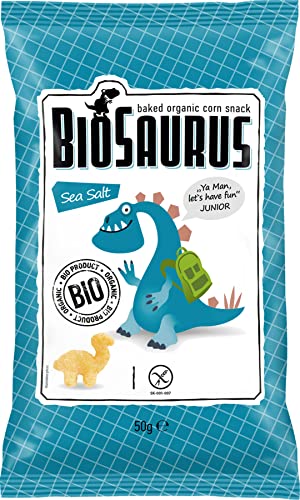 BioSaurus Bio Snack aus Mais Sea Salt Junior 50g