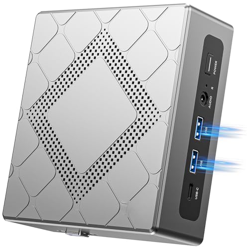 NiPoGi CK10 Mini PC 32 GB DDR4 RAM, Ιntel i5-12450H (bis zu 4,4GHz, 8C/12T) Mini PC WiFi 6, 1024 GB (1 TB) NVME SATA SSD Mini-Desktop-Computer, 4K UHD Triple Display/BT 5.2/USB 3.2 für Büro/Geschäft