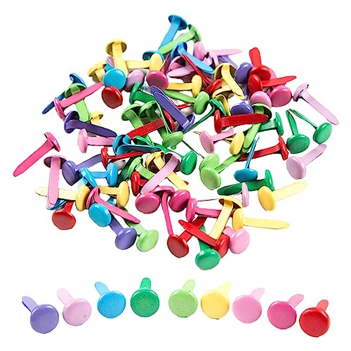 XPE 200 PCS musterbeutelklammern briefklammern beutelklammern nietklammern mini bastel klemmen musterbeutelklammern buntes herz verschlussklammern clips mit nadel musterklammern herz