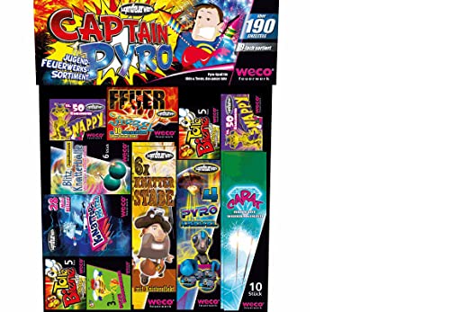Raketenmodellbau Klima Captain Pyro, Jugendfeuerwerks- Sortiment, Pyro - Spaß für Kids & Teens, das ganze Jahr