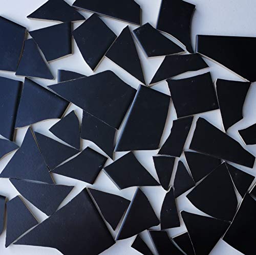 Fliesenbruch frostfest verschiedene Mixe Mosaik Bruchfliesen (1.0, schwarz K048)