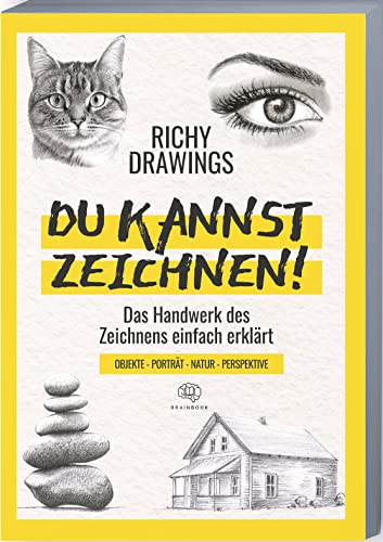 DU KANNST ZEICHNEN!: Zeichnen lernen – schnell und einfach. Portraits, Objekte, Landschaft, Tiere und Perspektive zeichnen lernen (inkl. Videos): Das ... Natur - Perspektive (Zeichnen leicht gemacht)