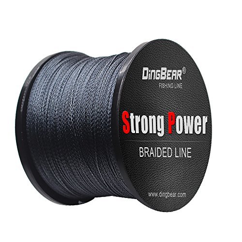 Dingbear 109Yd/100m 40LB/0.28mm grau stark ziehen sie generische geflochtenen angelschnur angelschnur Fisch Linien