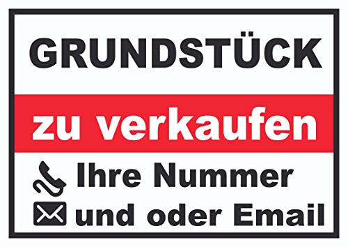 HB-Druck Grundstück Verkaufsschild Schild A3