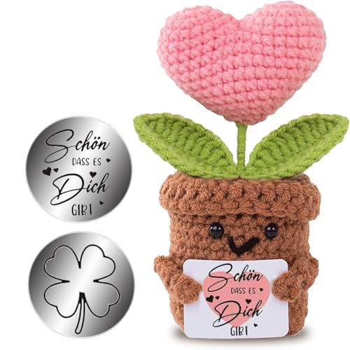 boluoboluomi Sonnenblume Geschenke für Frauen-Schön dass es Dich gibt,Sonnenblume Deutsch Glücksbringer,Beste Freundin Geschenke Geschenke für Abschiedsgeschenk Kollegin,Ruhestand Geschenk
