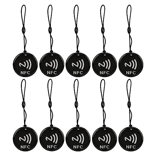 NFC Access Card NFC Access Control Tag Kuuleyn 10 PCS NFC -Karte 8Kbit -Speicher 13.56MHz 106Kboud Rewritable Access Tag IC -Karte neu