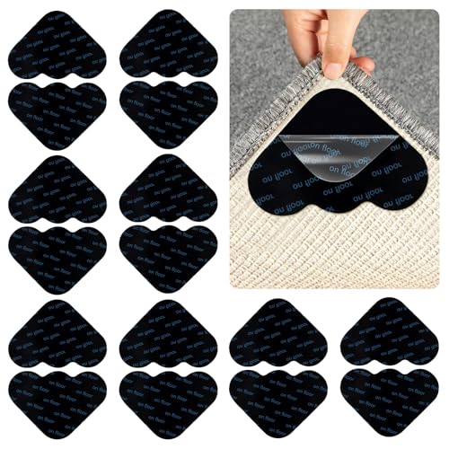 16Stück Teppich Antirutschunterlage,Antirutschmatte für Teppich,Teppich Antirutschunterlage,Teppich Rutsch Stop,Teppich Antirutsch Pad,Anti Rutsch Teppichunterlage,Teppichstopper für Böden Teppiche