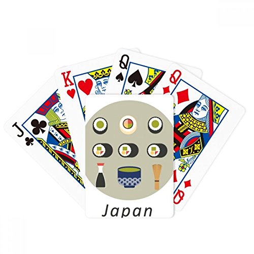 Traditionelles japanisches Lokal-Essens-Sushi-Pokerspiel, magisches Kartenspiel.