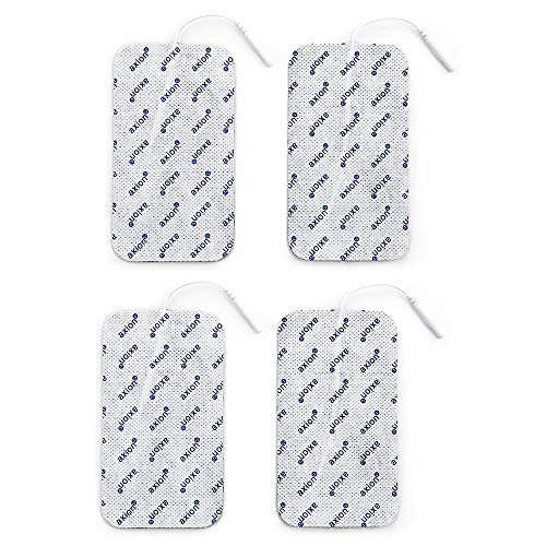 axion - 4 extra große Elektroden-Pads für EMS-Elektrostimulation bei Cellulite