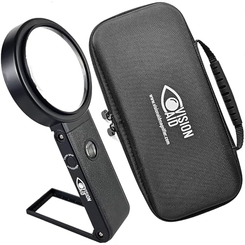 30-fache Freisprechlupe mit ultrahellen LED-Lichtern und Etui, 40-fache Lupe mit Ständer zum Lesen von Schmuck, Münzen, Uhren, Hobby, Basteln, Naharbeit, über USB wiederaufladbar