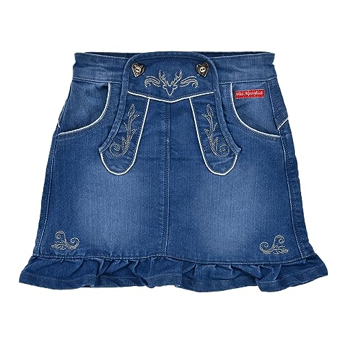 Alpenglück Bondi Trachten Jeansrock, Blue Denim 164 Miss Artikel-Nr.26095