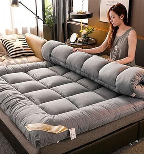 Dicke Bodenmatratze, Faltbare Schlafmatte für Studentenwohnheime, Nickerchenmatte für Liegestühle, Dicke aufrollbare Bodenmatratze für Sofa-Reisezelt, japanische Futons