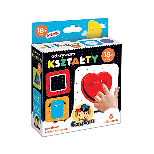 CzuCzu Odkrywam Kształty - Pierwsze Puzzle Sorter do Nauki Kształtów Dla Dzieci 18m+