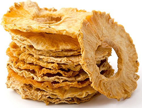 Ananas Ringe | Ananasringe getrocknet | 1000g Frischebeutel | Qualitätsware - 100% Naturell | Naturbelassen | aromatisch | ungesüsst | ungezuckert | ungeschwefelt | unbehandelt | ohne Konservierungsstoffe | ohne Farbstoffe | ohne Zucker | Natur | getrocknet | Müsli | Trockenfrüchte | Vitalsnack | Vitalesia