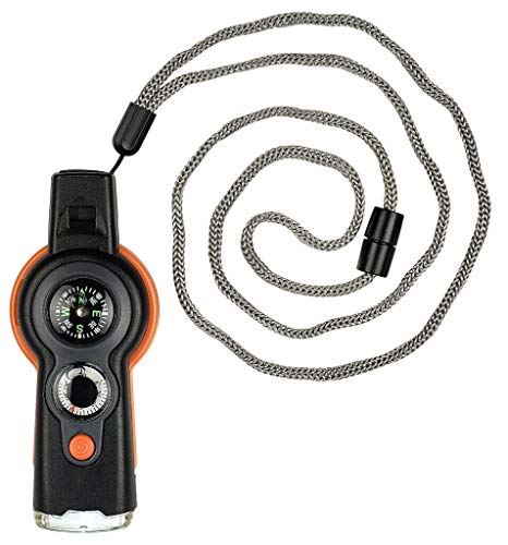 moses. Expedition Natur Survival-Tool 6 in 1, Multifunktionstool für Naturentdecker, Reisebegleiter für Outdoor und Camping, Schwarz-orange