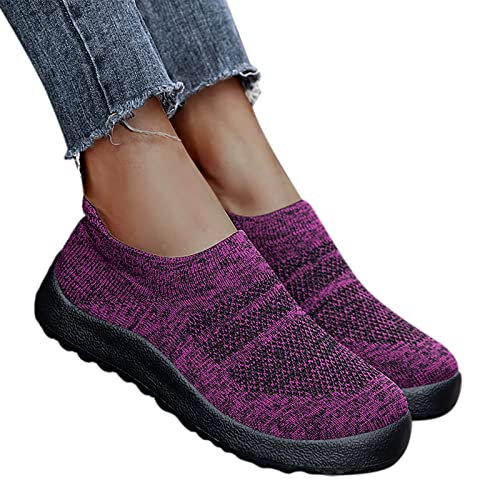 Fannyfuny Laufschuhe Damen Sneaker Running Tennis Schuhe Luftkissen Arbeitsturnschuhe Lässige Slip On Walkingschuhe Elegante Schuhe Trekkingschuhe Outdoor Joggen Running Schuhe Tennis Atmungsaktiv