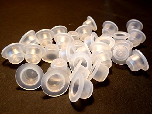 6,5mm LDPE Stopfen, Kunststoff, Schutzstopfen, Blindstopfen, Weiß, Abdeckstopfen, groß, für 6mm Öffnungen (10)