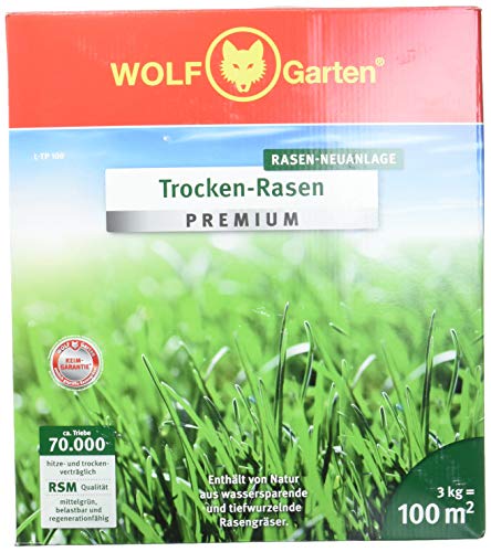 WOLF Garten WOLF Garten WOLF-Garten - Trocken Rasen Premium, 100 m²