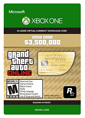 Grand Theft Auto Online | GTA V Whale Shark Cash Card | 3,500,000 GTA-Dollars | Xbox One Download Code