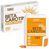 Beta carotin für starke Bräunung - bräunungskapseln, 200 Mikrocpr. Betacarotin und Vitamin A. Fördert die Produktion von Melanin für goldene Haut. Carotin kapseln hochdosiert bräune