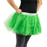 Everfan Tutu für Frauen und Erwachsene, bunt, Tutu-Kleid, Ballerina-Tanz-Rock, Tutu-Outfit für Damen - Grün - Medium-27-37 Taille