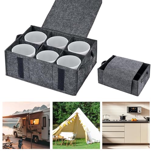 Rdddhur tassenhalter wohnmobil, filz organizer wohnmobil, geschirrhalter wohnmobil, tassen organizer wohnmobil, camping geschirr organizer