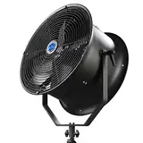 Walimex pro Windmaschine 500 für Studiofotografie, Ventilator mti 5/8 Spigot Anschluss, Windgeschwindigkeit stufenlos regelbar, Standventilator für Fotostudio, ideal für Portrait Fotografie
