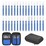 Szaboviktoria 30 Stück Terminal Entfernung Auspinwerkzeug,Auto Kabel Stecker,Ausbau Werkzeug,Pin Removal Tool Kit,KFZ Entriegelungswerkzeug,mit Werkzeugtasche,für Meisten Anschlussklemmen