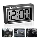 Autouhr Armaturenbrett, Mini Auto Uhr, Fahrzeug Elektronische Kleine Digitaluhr, LCD Digital Clock, Fahrzeug Auto Clock, Datum Zeit Kalender Mini Table Car Armaturenbrett Schreibtisch Uhr mit Klebepad