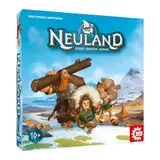 Game Factory 646080 Neuland, strategisches Familienspiel ab 10 Jahren, taktisches Brettspiel für 2-4 Spieler, Gesellschaftsspiel