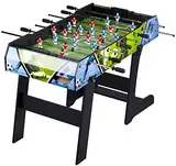 Leomark Tischfußball - SMART Sport - Kicker, Tischkicker für Kinder, Kickertisch mit Zubehör, Kickertische faltbar Klappbar, Tischkicker für Party und Spielzimmer, ab 8 Jahren