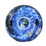 Aufblasbare Schlitten für Erwachsene Victop Aufblasbare Snow Tube mit Griffen Reifen 120cm Frostschutz Schlitten für Winter Outdoor