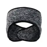 Volumoon Winter Ohrenwärmer Stirnbänder, Ohrenschützer Warm Headband, Winter Herren Damen Sport Laufen Stirnbänder, Elastische Ohrenwärmung Stirnbänder, Fleece Stirnband, beim Jogging, Laufen (Grau)