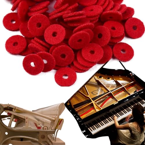 Piano Felt Pads,90pcs Klavierfilz Vordere Schiene,Piano Felt Kissen,Klavier Filz Stanzungen,Klavier Filzkissen,Klavier Unterlegscheiben,Piano Felt Unterlegscheiben,Piano Régulation Accessoires