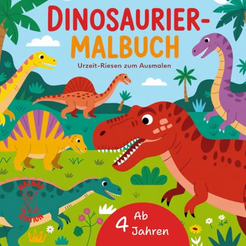 Dinosaurier Ausmalbuch: Urzeit-Riesen zum Ausmalen