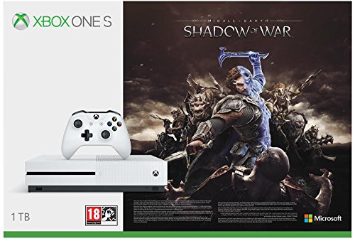 Xbox One S 1TB Konsole + Mittelerde: Schatten des Krieges