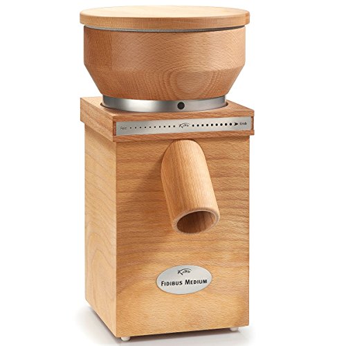 KoMo Fidibus 21 Getreidemühle (250 Watt, Holz) - Heute Mehl für den Kuchen, morgen für Pizza oder Sauerteig zum Brot backen, mit separat erhältlichen Mahlwerk zauberst du im Nu eine Gewürzmühle