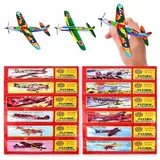 XIKTTK Gleitflugzeuge Styroporflieger Kinder, Wurfgleiter, Styropor Flugzeuge Für Kinder, Flugzeug Spielzeug Styroporflieger, Flieger Styropor Kinder, Flieger Kinder, 12 Stück