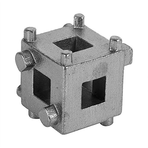 Scheibenbremskolben Spreizer Werkzeug, Fydun Auto Hinten Scheibenbremse Kolben Retraktor Werkzeug Wind Back Cube Bremssattel Adapter Silber