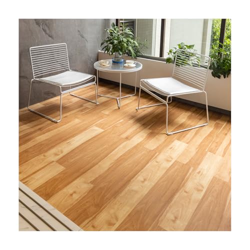 FLOREXP Vinyl Bodenbelag - Lino Bodenbelag mit Ahorn Eiche,Abziehbare und klebbare Bodenfliesen,2.0mm 36 Stück Wasserdicht,für Küche Bad (5.02m², Ahorn Eiche)