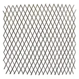 Weide Rankgitter Natur ausziehbar - 140 x 110 cm - Holz Scherenspalier für Kletterpflanzen - Rankhilfe Kletterhilfe Sichtschutz Klettergitter Weidenholz Gitter Spalier