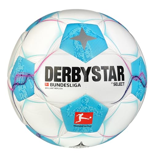 Derbystar Bundesliga Brillant Replica v24, 5, Weiss blau pink