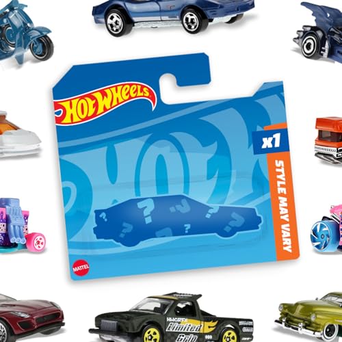 Hot Wheels 5785 - zufällige Autos/Fahrzeugmodelle, je 1 Fahrzeug, 1er Pack, (Modell Sortiert), Spielzeug ab 3 Jahren