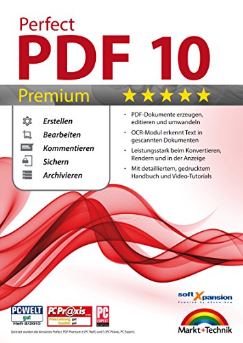 Perfect PDF 10 PREMIUM inkl. OCR Modul PDFs Erstellen, Bearbeiten, Umwandeln, Sichern, Kommentare hinzufügen, Formulare ausfüllen | 100% Kompatibel zu PDF Dokumenten