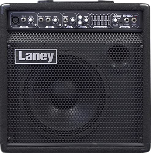 Laney AUDIOHUB Series AH80 - Multi-Input Combo Amp - 80W - 10 inch Woofer plus Horn