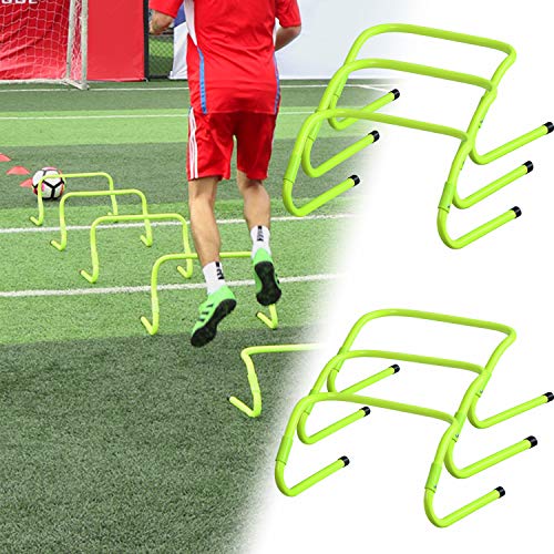 HENGMEI Koordinationshürden 6er Set Fußball Verstellbare Trainingshürden Hürdenlauf Fußball Speed/Agility Training